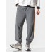 Mens Side Stripe Pocket Drawstring Jogger Pants